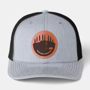 Let's Get Lost Retro Camp Leather Patch Hat