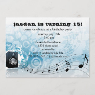 Let's Get Loud - Birthday Party Invitation