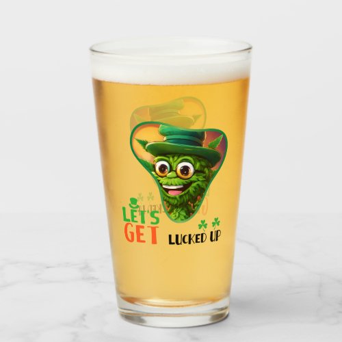 Lets Get Lucked Up _ Emerald Isle Revelry Glass