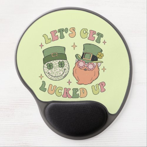 Lets Get Lucked Up Leprechaun Gel Mouse Pad