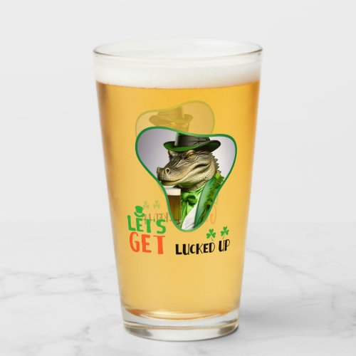 Lets Get Lucked Up _ Leprechaun Legends Glass