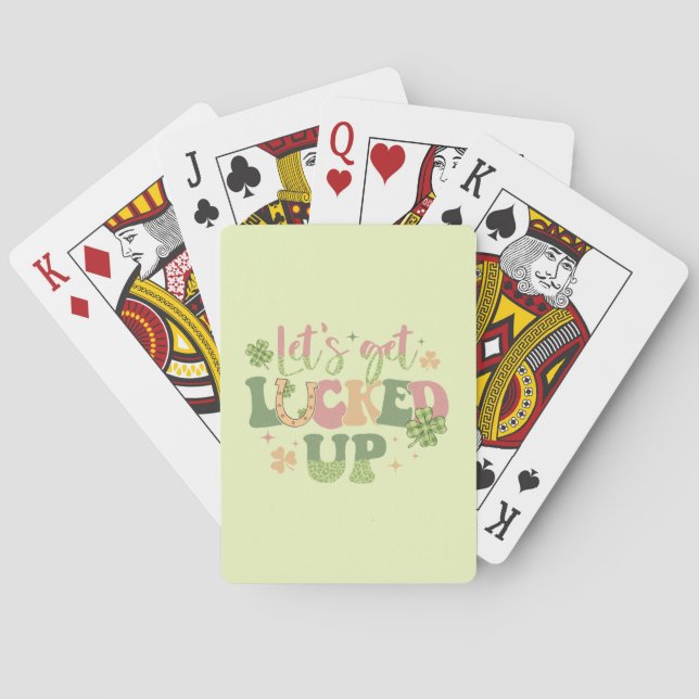Let's Get Lucked Up Poker Cards (Back)
