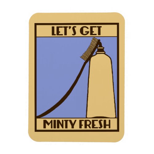Lets get minty fresh retro advertising magnet