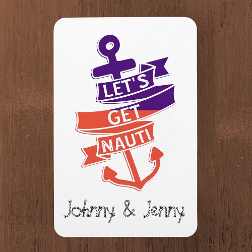 Lets Get Nauti Cruise Door Decoration Marker Magnet