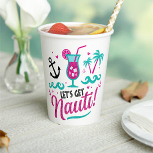 Let's Get Nauti! Nautical Bachelorette Cups