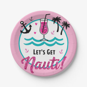 Let's Get Nauti! Nautical Bachelorette Plates