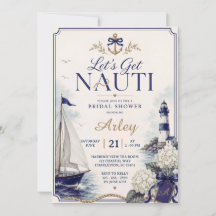 Let's Get Nauti Nautical Coastal Bridal Shower
