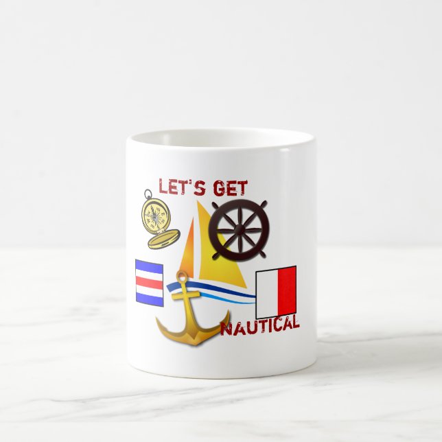 Let's get Nautical - coffee cup (Center)