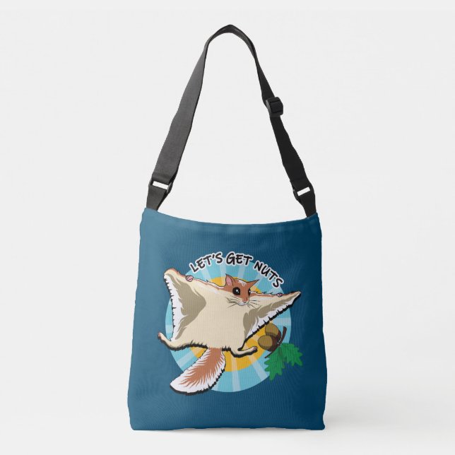 Let's Get Nuts - Flying Squirrel Crossbody Bag (Front)