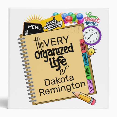 Lets Get Organized Planner  3 Ring Binder