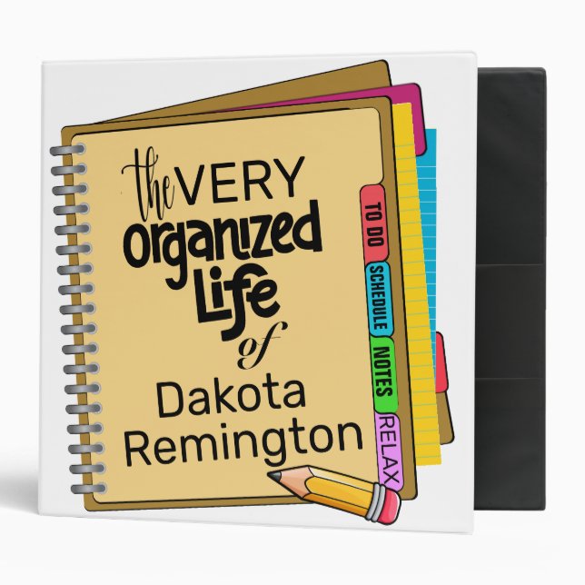 Let's Get Organized Planner #4  3 Ring Binder (Front/Inside)