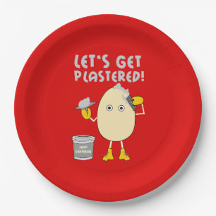 Let's Get Plastered Paper Plates