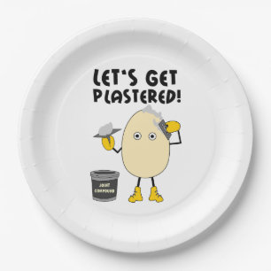 Let's Get Plastered Paper Plates