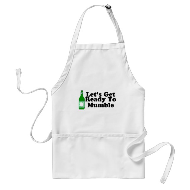 Lets Get Ready To Mumble Adult Apron (Front)