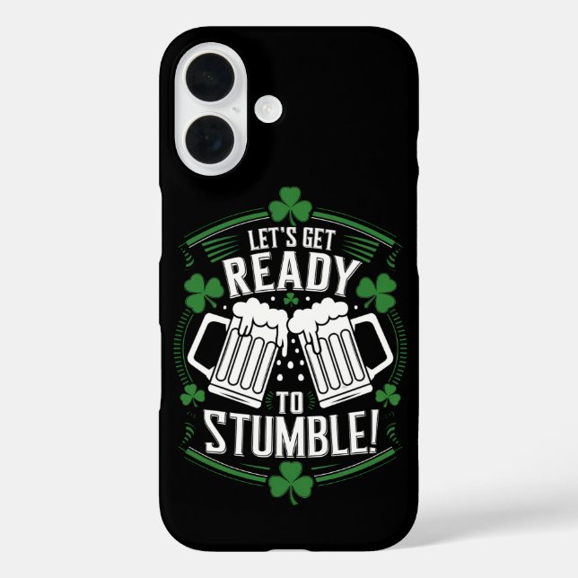 Lets Get Ready To Stumble Funny St Patrick's Day Case-Mate iPhone Case (Back)