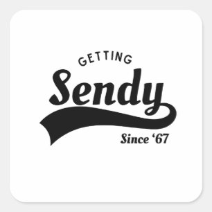 Let's Get Sendy Mason 67 Meme Vintage Square Sticker