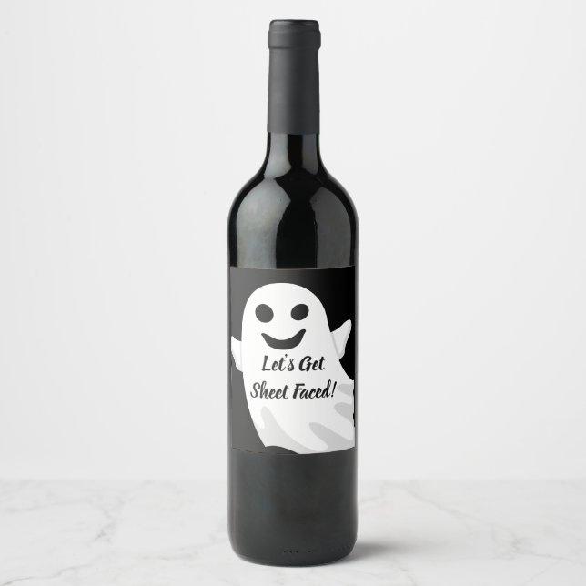 Let's Get Sheet Faced! Wine Label (Front)