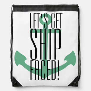 Cruising Rules Get Ship Faced Funny Cruise Tote Bag