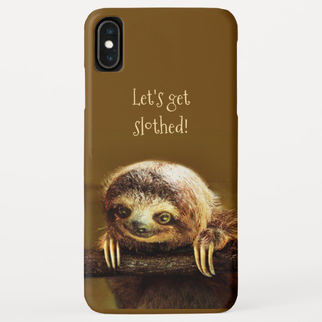 Let's get Slothed (customizable) Phone Case (Back)