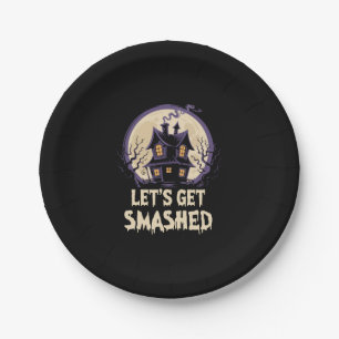 Let's Get Smashed Halloween Paper Plates
