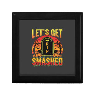 Lets Get Smashed Halloween Pumpkin Graveyard Gift Box