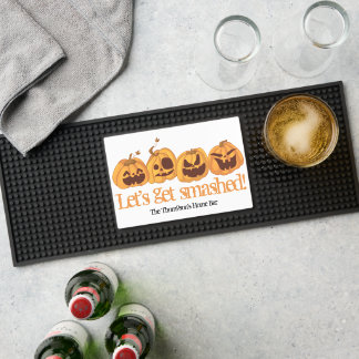 Let's get smashed pumpkins home bar bar mat
