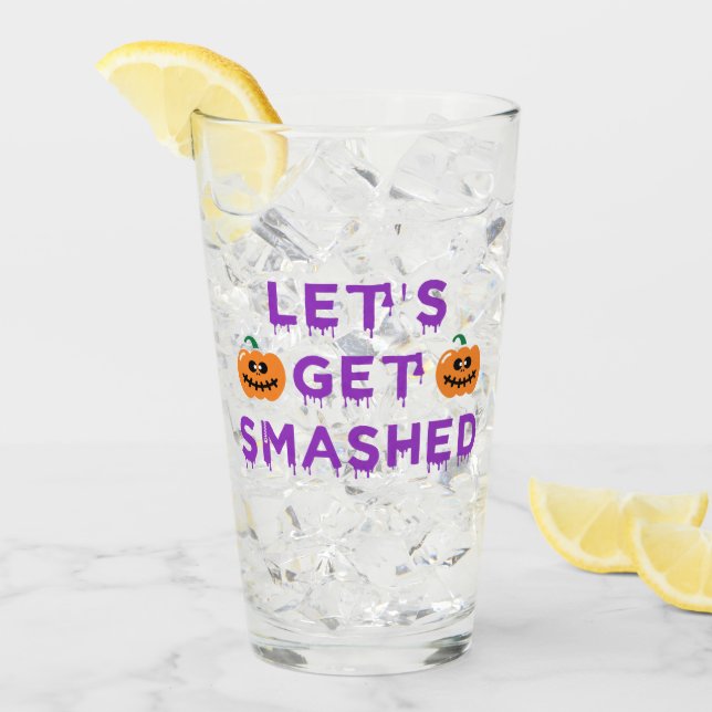Let's Get Smashed (Pumpkins) Purple Glass (Front Ice)