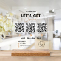 Let's Get Social QR Code Connect with Us
