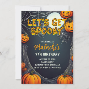 Let's Get Spooky Birthday Invitation