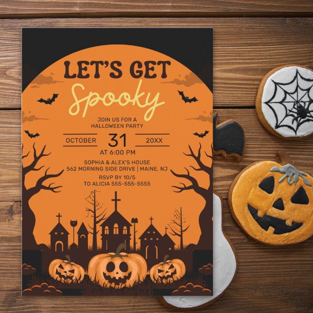Let's get Spooky, Funny Halloween Invitation (Creator Uploaded)