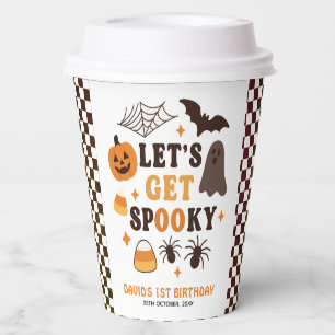 Let's Get Spooky Halloween Birthday Paper Cups