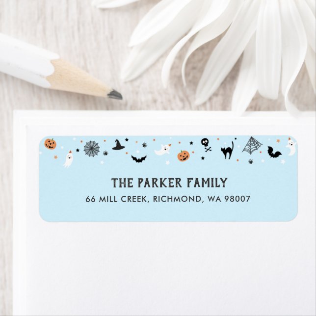 Let's get spooky Halloween Birthday Party Blue Label (Insitu)