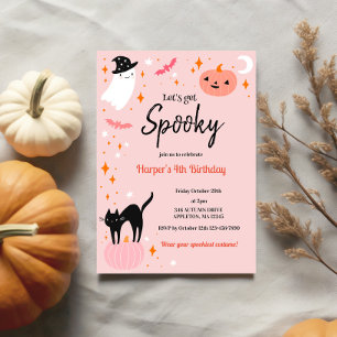 Let's Get Spooky Halloween Birthday Party Invitation