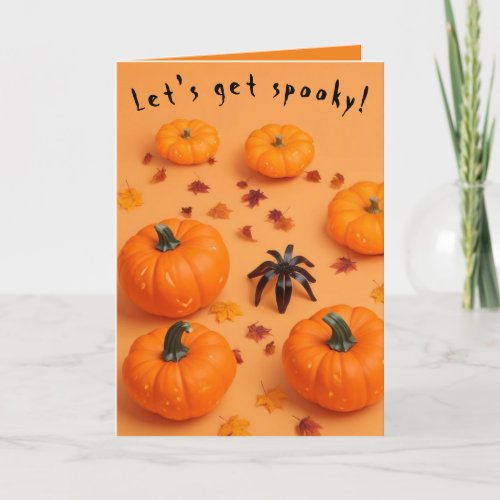 Lets Get Spooky  Halloween Card