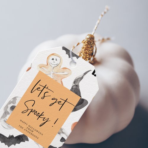 Lets get Spooky  Halloween Party   Gift Tags