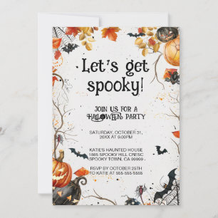 Let's Get Spooky Halloween Party Invitation