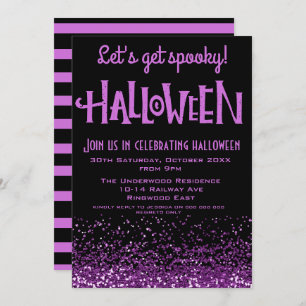 LET'S GET SPOOKY HALLOWEEN PARTY INVITATION
