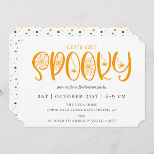 Let's Get SPOOKY Halloween Party Invitation