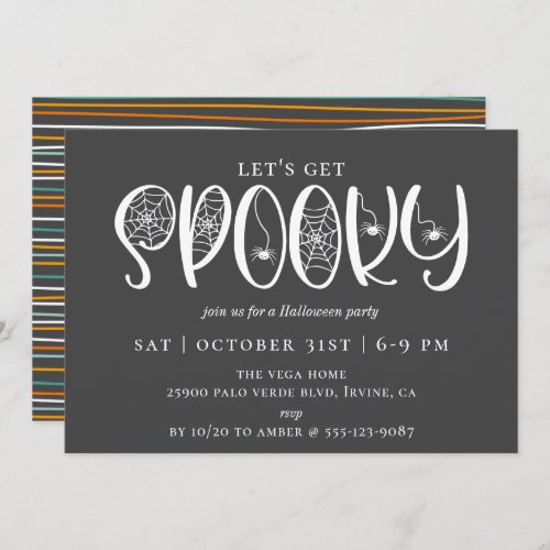 Lets Get SPOOKY Halloween Party Invitation