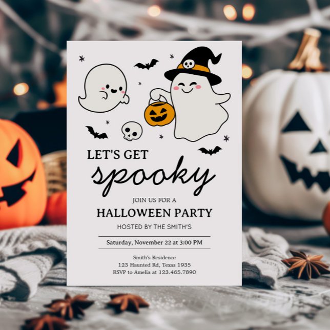Let's Get Spooky Halloween Party Invitation (Let's Get Spooky Halloween Party Invitation)