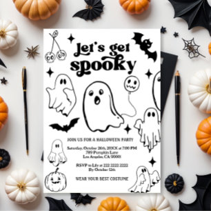 Let's Get Spooky,Halloween party Invitation