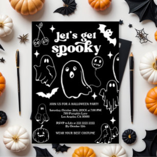  Let's Get Spooky,Halloween party Invitation