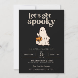 Let's Get Spooky Halloween Party Invitation