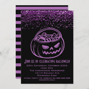 LET'S GET SPOOKY HALLOWEEN PARTY INVITATION