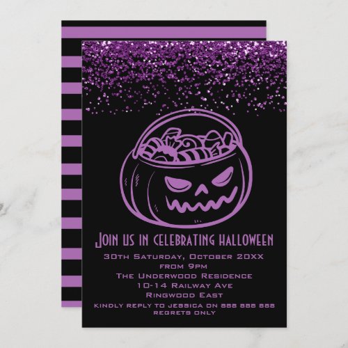 LETS GET SPOOKY HALLOWEEN PARTY INVITATION