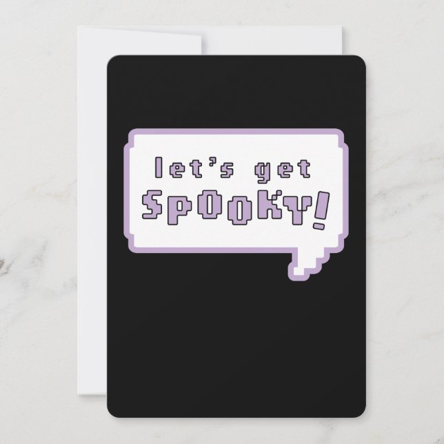 "Let's Get Spooky!" Halloween Party Invitations (Front)
