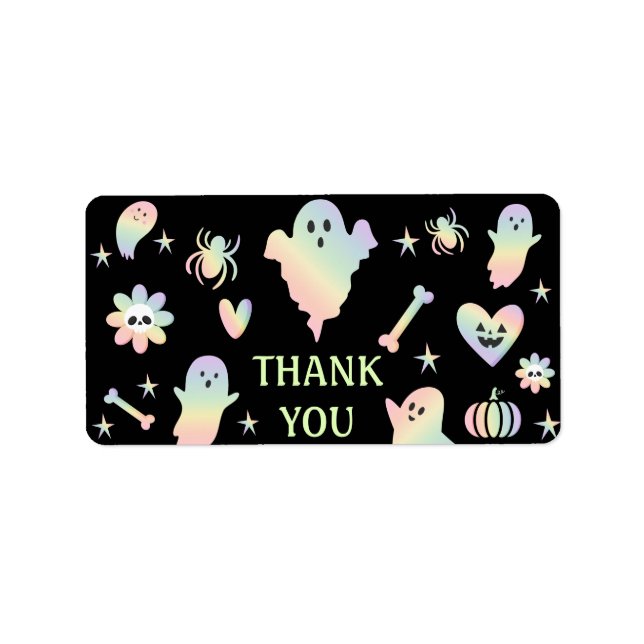 Let's Get Spooky,Halloween party  Label (Front)