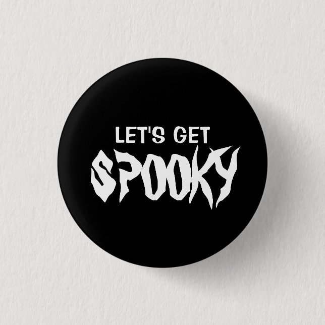 Let's Get Spooky Halloween T-Shirt Button (Front)