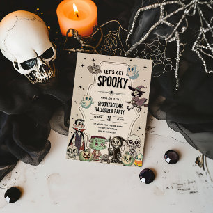 Lets Get Spooky Invitation - Retro Halloween