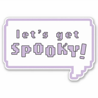 "Let's Get Spooky!" Pastel Goth Sticker